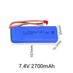 HB-TOYS ZP1008 Parts Upgrade Battery 3000mAh 7.4V