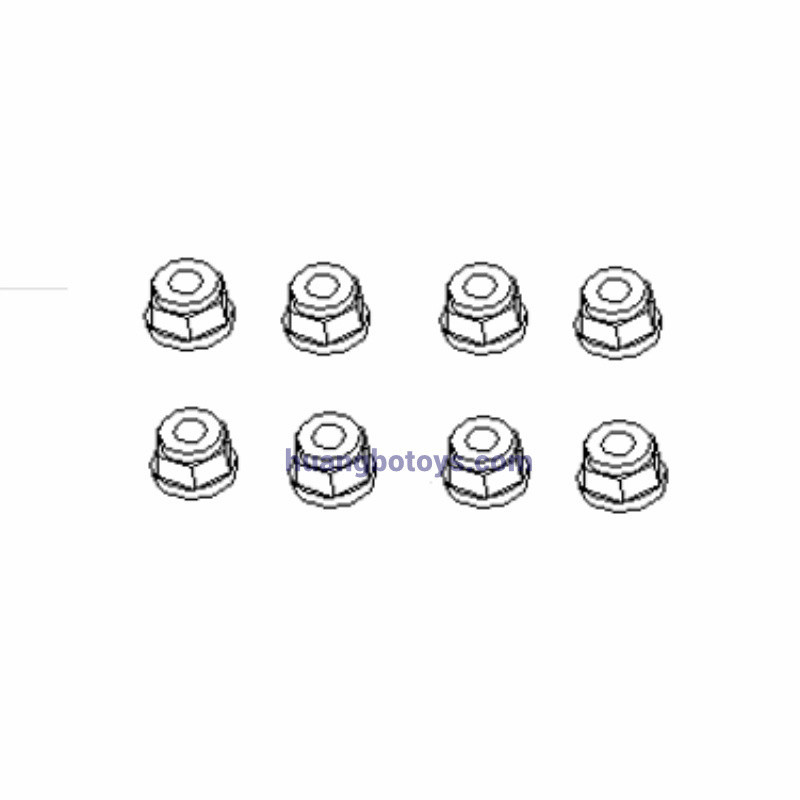 HB-TOYS R1014 Parts M4 Flange Locking Nut HB-TOYS R1014 Parts M4 Flange Locking Nut