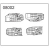Accessories 08002 For HB-TOYS R1001 Parts Wheel Hub Assembly