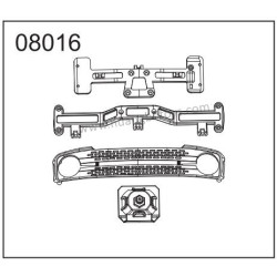 Accessories 08016 For HB-TOYS R1001 R1002 R1003 Parts Front And Rear lamp Rack+Spare Tire Rack