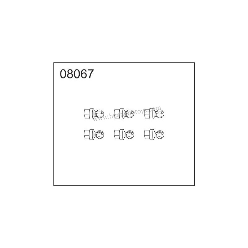 Accessories 08067 For HB R1001 R1002 R1003 08067 Parts Universal Ball Joint Accessories 08067 For HB R1001 R1002 R1003 08067 Parts Universal Ball Joint