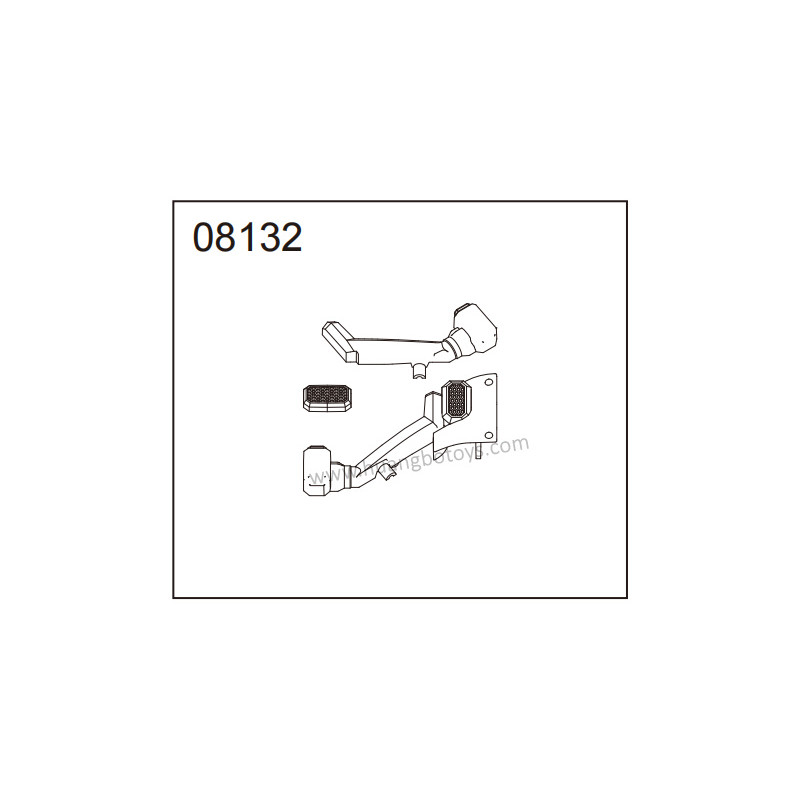 HB-TOYS R1011 Parts 08132 Wading Pipe Parts HB-TOYS R1011 Parts 08132 Wading Pipe Parts