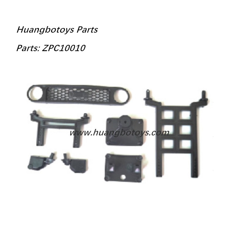 HB Toys ZP1008 Parts Shell Support Frame+Spare Tire Bracket+Rearview Mirror ZPC10010
