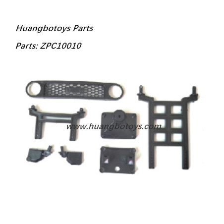 HB Toys ZP1008 Parts Shell Support Frame+Spare Tire Bracket+Rearview Mirror ZPC10010