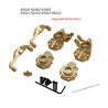 HB R1001 Upgrde Metal Front Axle Seat-Brass