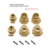 HB Toys R1001 Upgrade Metal Rear Hub-Brass