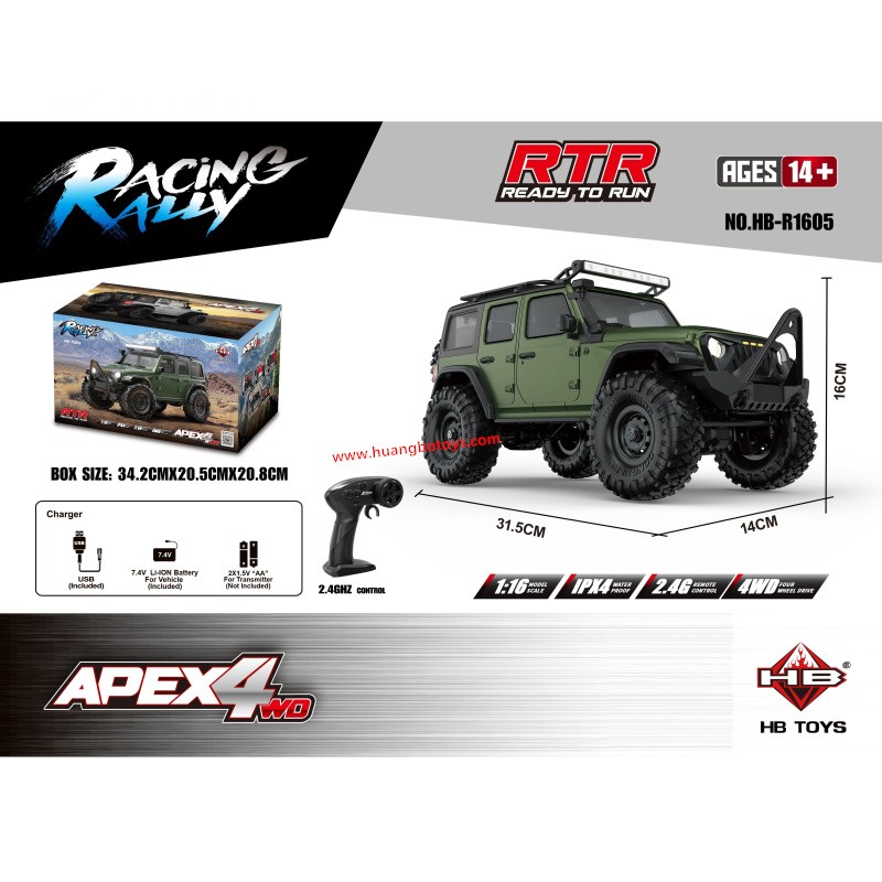 Huangbotoys HB-R1605 1/16 RC Climbing Car Huangbotoys HB-R1605 1/16 RC Climbing Car