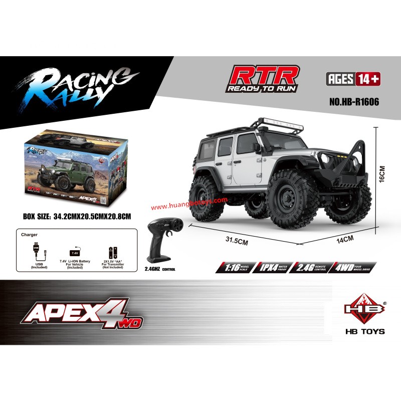 Huangbotoys HB-R1606 1/16 RC Crawler Car
